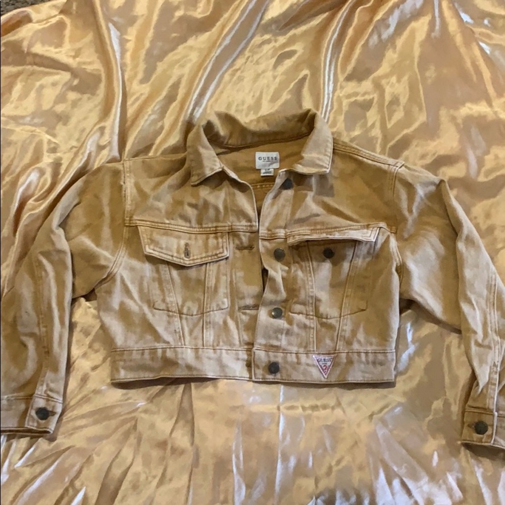 Yellow Jean Crop Jacket